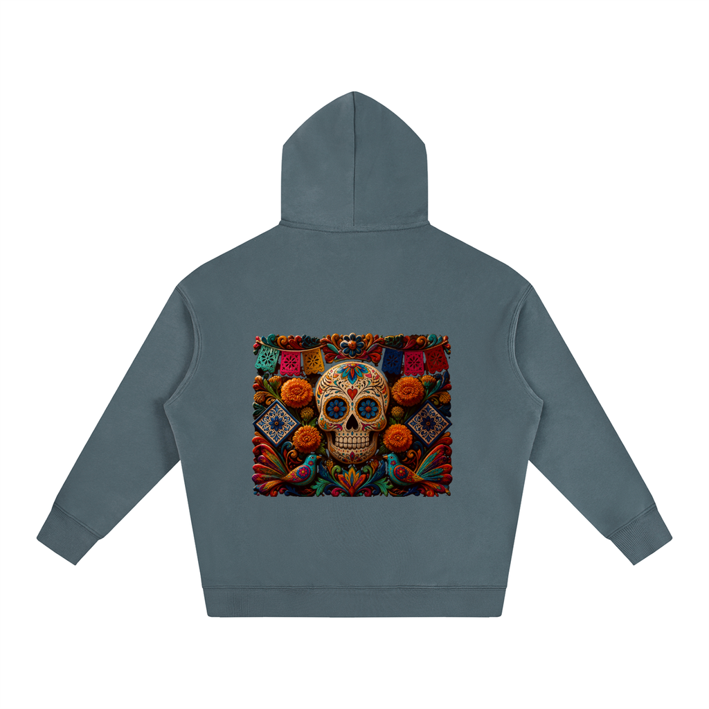 Dia de los Muertos Oversize Fleeced Hoodie