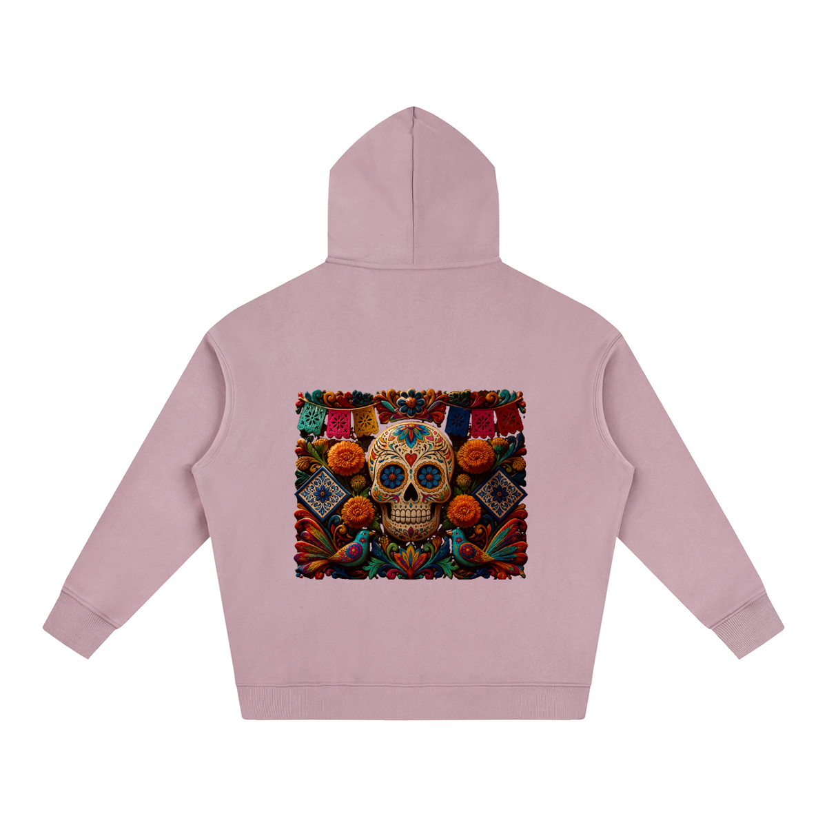 Dia de los Muertos Oversize Fleeced Hoodie