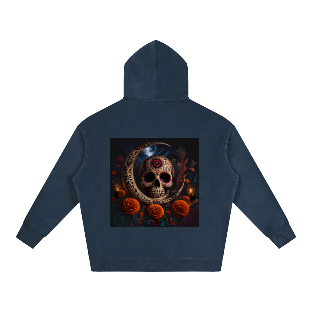 Con La Luna Oversize Fleeced Hoodie