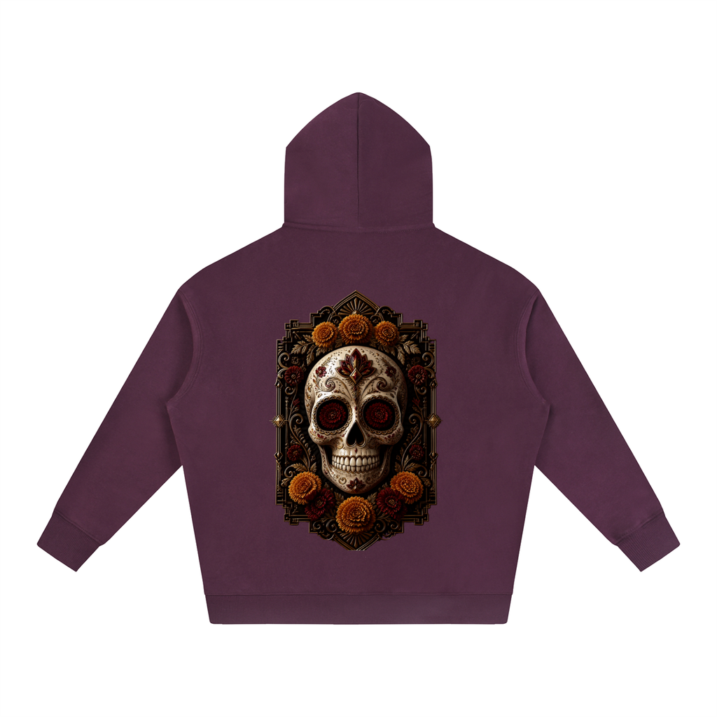 Dia de los Muertos Oversize Fleeced Hoodie