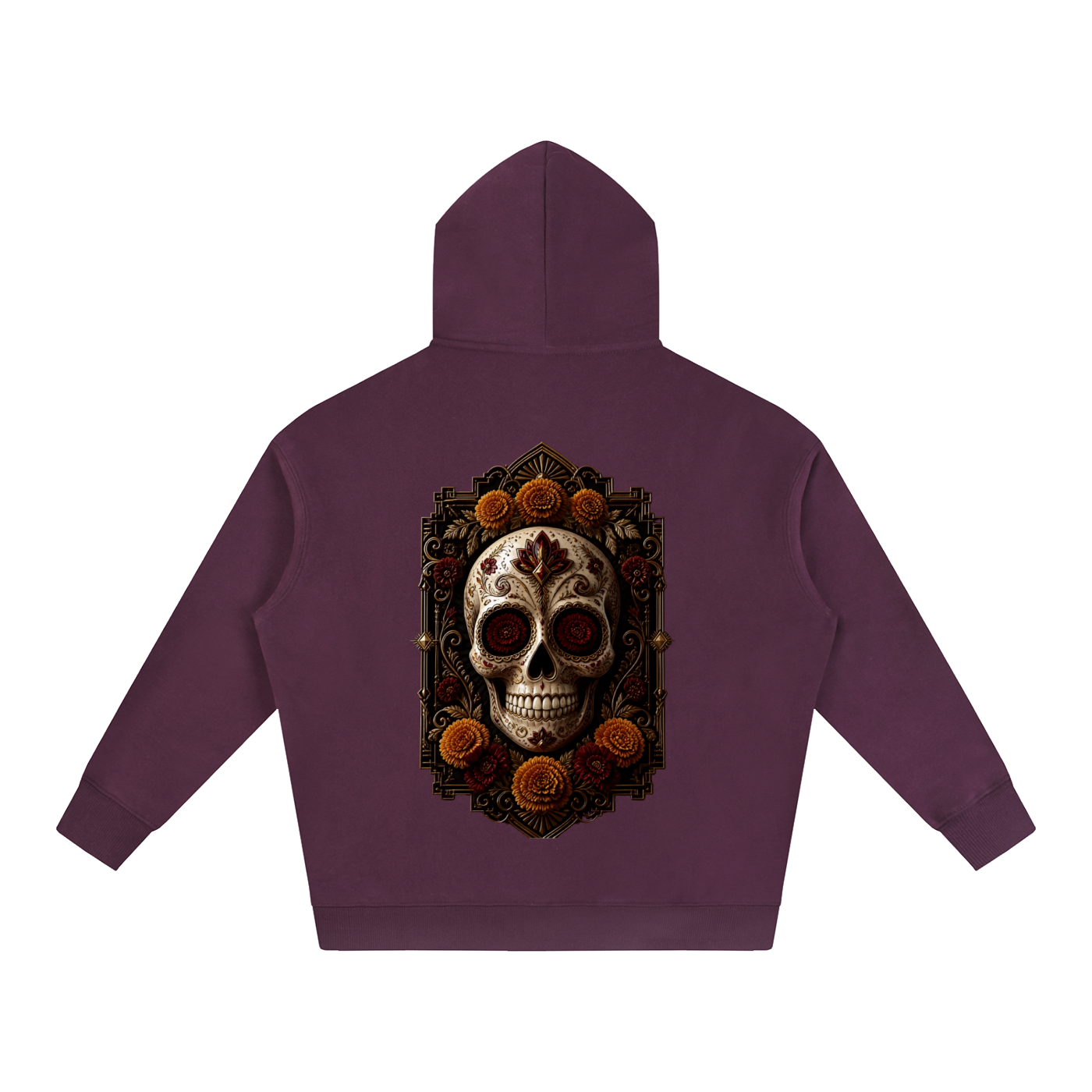 Dia de los Muertos Oversize Fleeced Hoodie