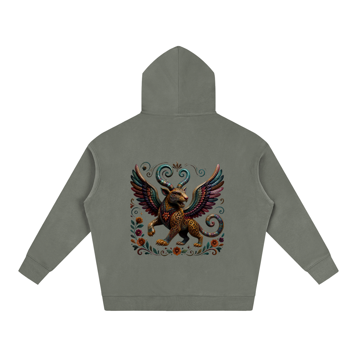 Alebrije Oversize Fleeced Hoodie