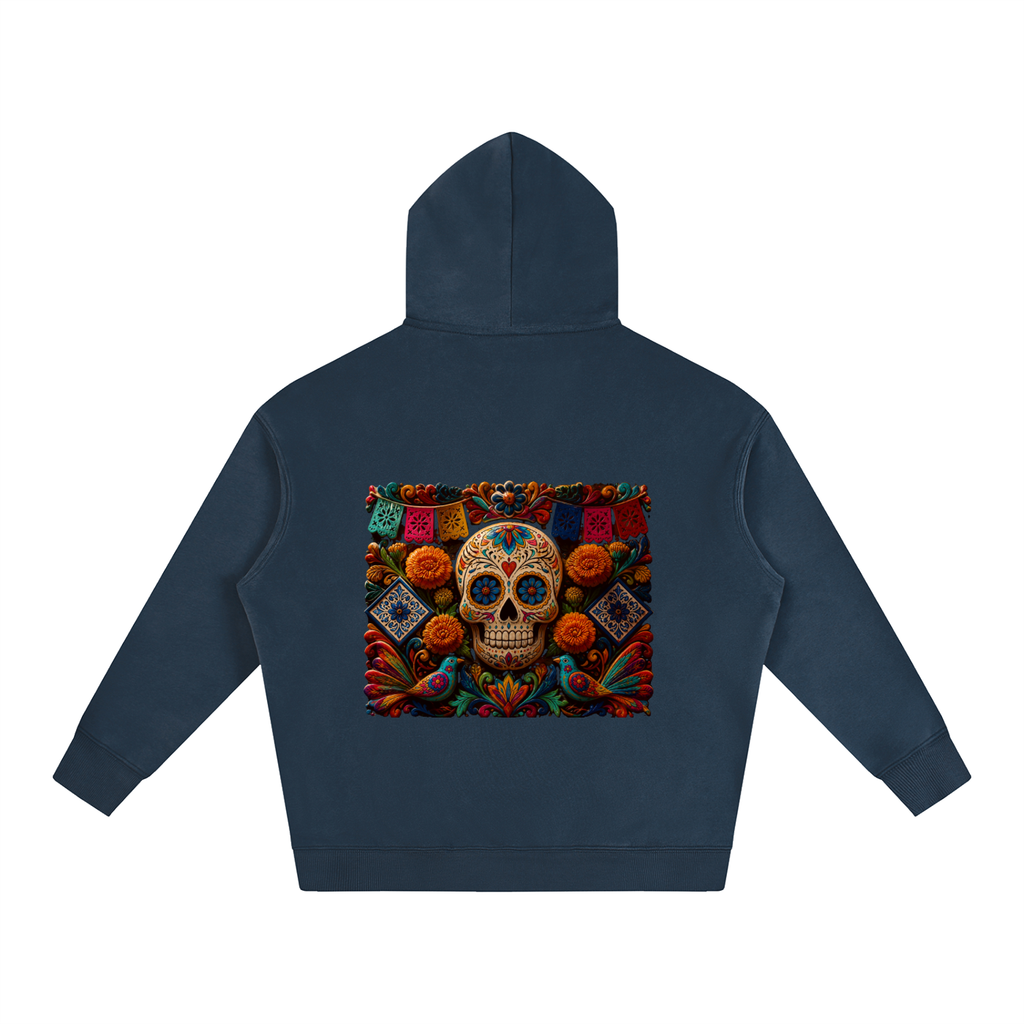 Dia de los Muertos Oversize Fleeced Hoodie