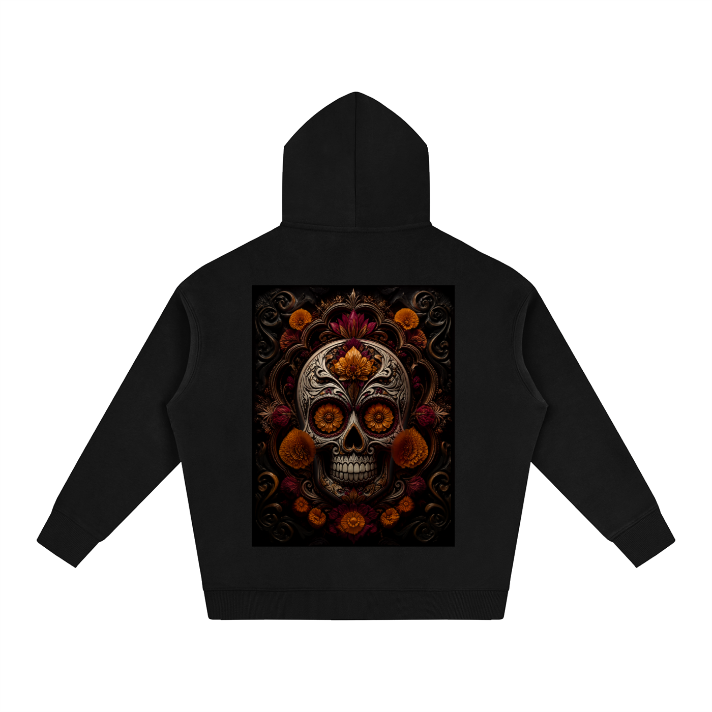 Calavera Oversize Fleeced Hoodie
