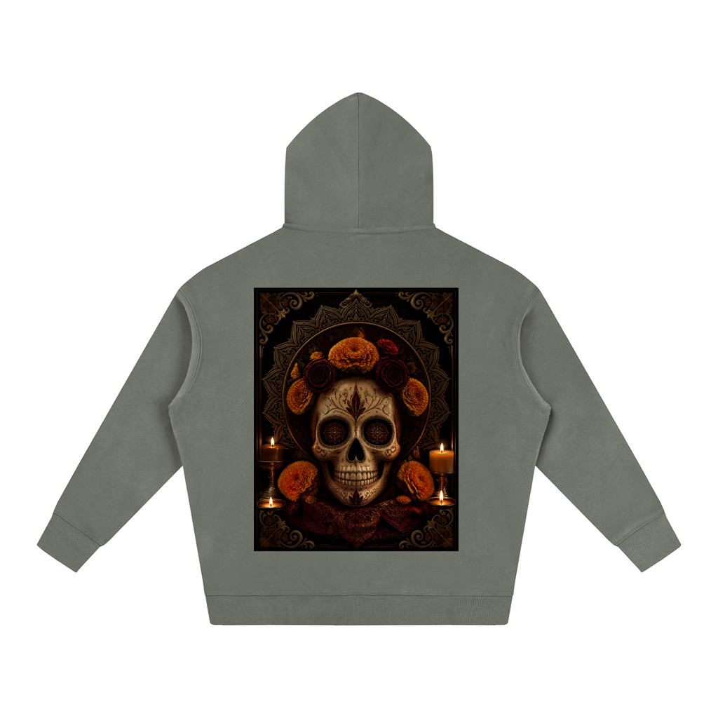 Dia de los Muertos Oversize Fleeced Hoodie