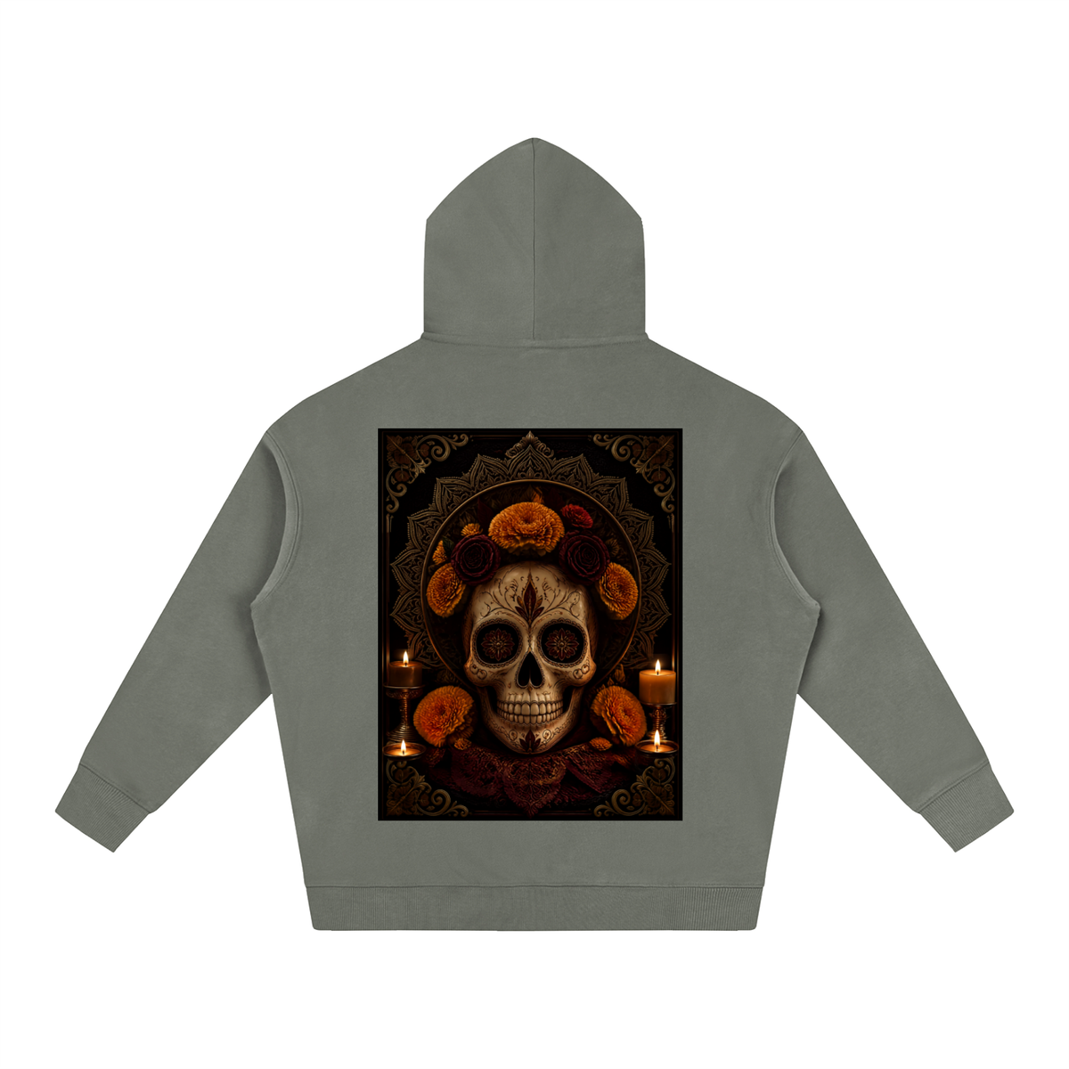Dia de los Muertos Oversize Fleeced Hoodie