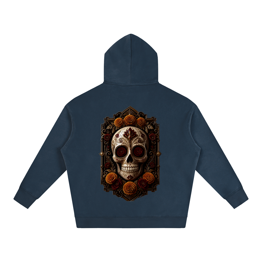 Dia de los Muertos Oversize Fleeced Hoodie