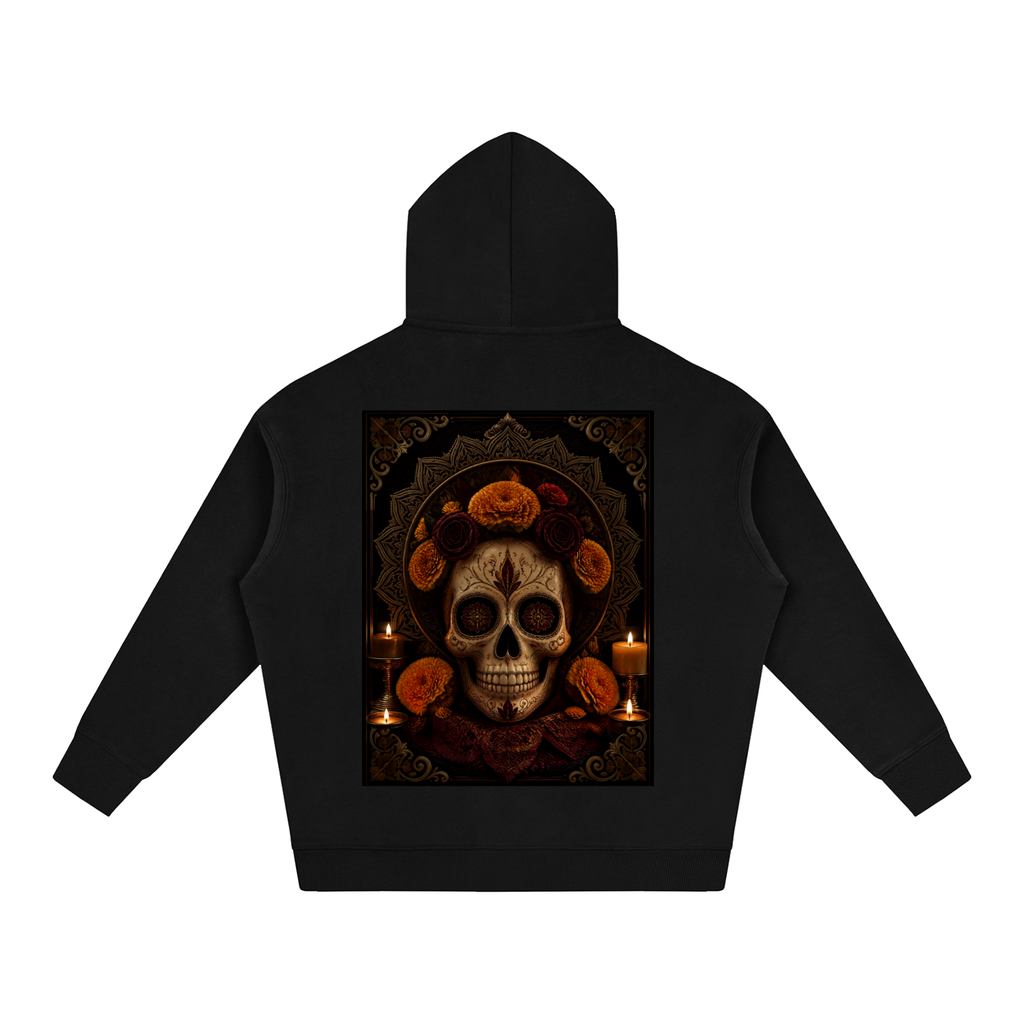 Dia de los Muertos Oversize Fleeced Hoodie