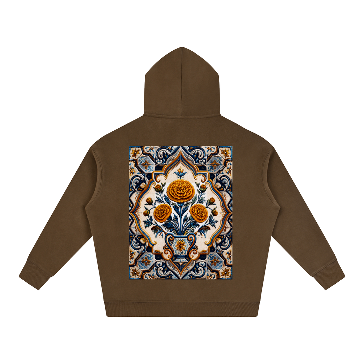 Marigold in Talavera Oversize Fleeced Hoodie