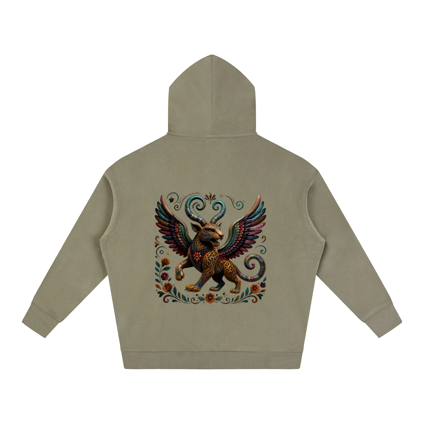 Alebrije Oversize Fleeced Hoodie