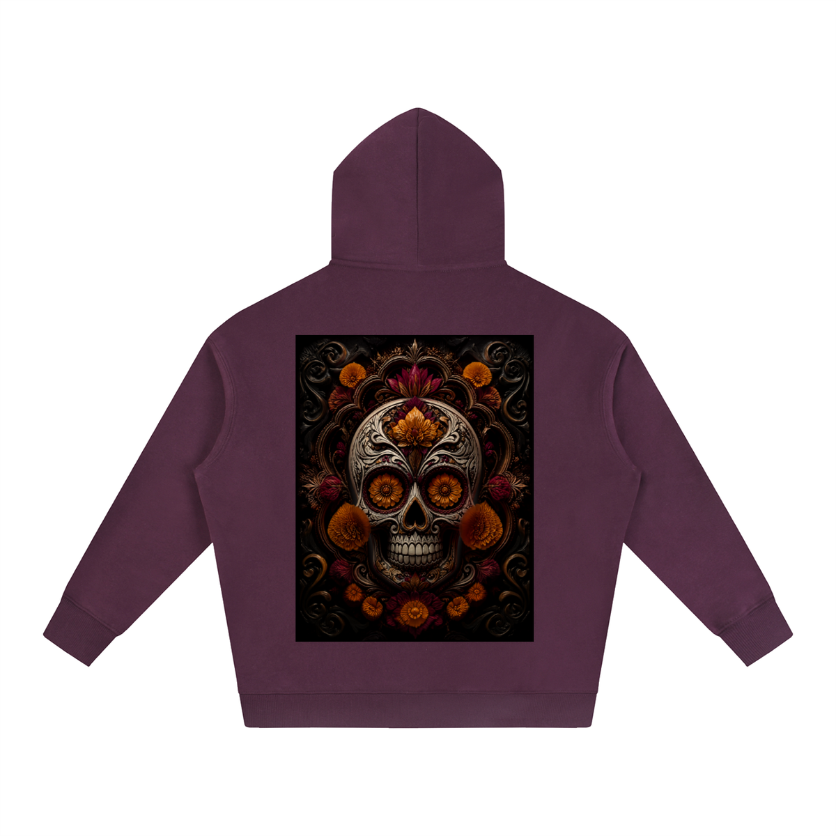 Calavera Oversize Fleeced Hoodie