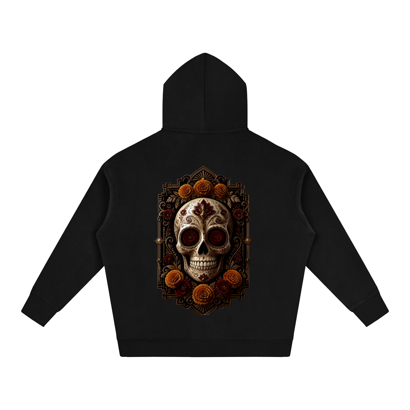 Dia de los Muertos Oversize Fleeced Hoodie