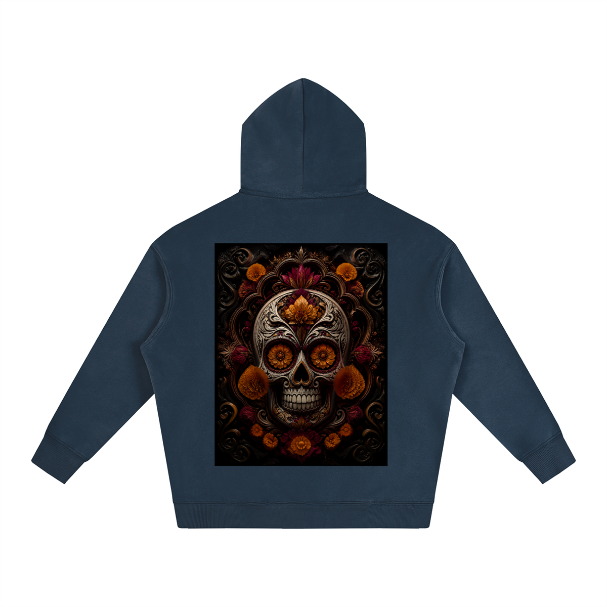 Calavera Oversize Fleeced Hoodie